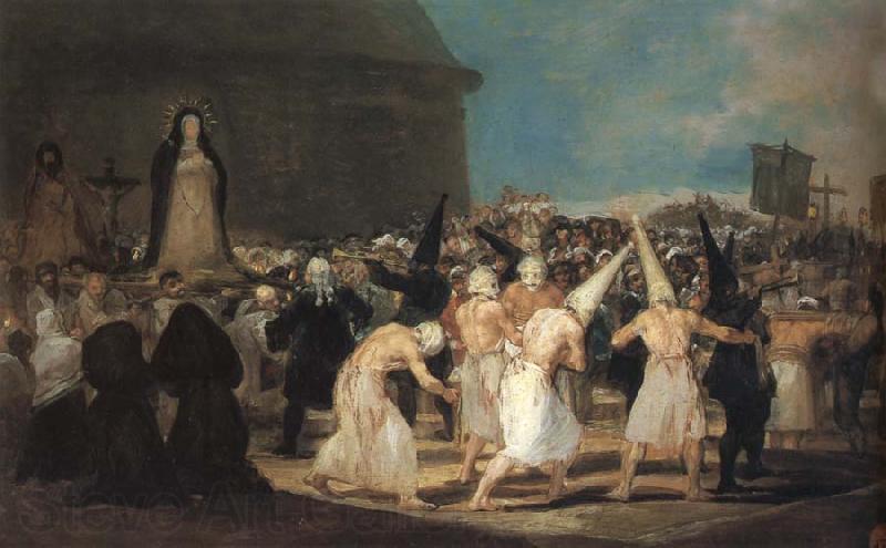 Francisco Goya The Procession Norge oil painting art